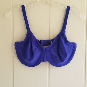 Wacoal 855213 Perfect Primer Full Coverage Underwire Bra Blue 34DDD Adju…
